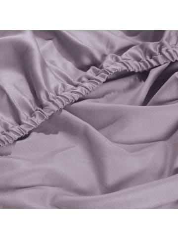 Erwin Müller Mako-Satin Spannbettlaken Landshut in silber