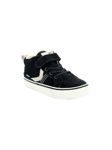 Kickers Sneaker Montante aus Leder Kickslida Schwarz