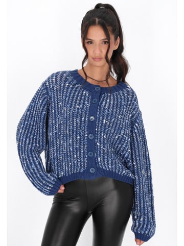 myMo ROCKS Cardigan in navy multicolor