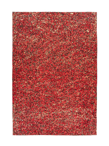 Flachgewebe Teppich Fiona 125 in Rot Gold