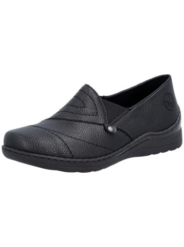 rieker Sportlicher Slipper in schwarz