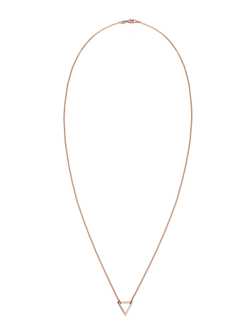 Elli Halskette 925 Sterling Silber Dreieck, Geo in Rosegold