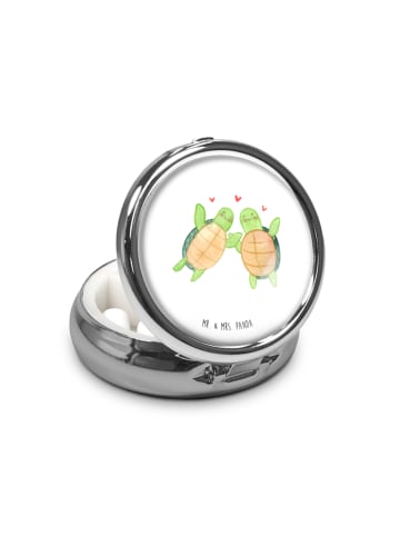 Mr. & Mrs. Panda Medikamentenorganizer Schildkröten Paar ohne Sp... in Weiß