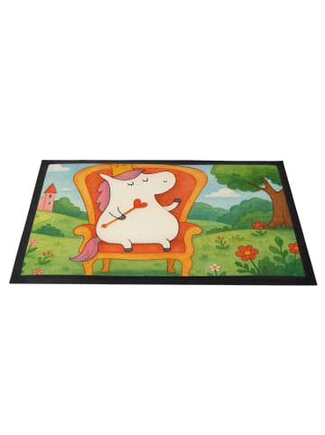 Mr. & Mrs. Panda fußmatte Einhorn Prinzessin Design ohne Spruch in Weiß