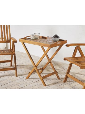 Beliani Beistelltisch JAVA in Braun - (W) 68 x (H) 73 x (L) 45 cm