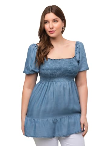 Ulla Popken Longtunika in blue denim