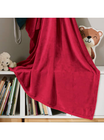 REDBEST Fleece, Microfaser Wohndecke 5er-Pack Amarillo in rot
