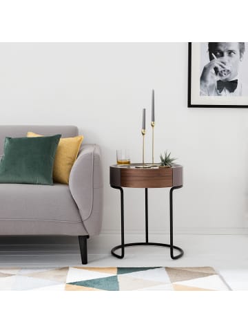 home24 Beistelltisch Don in Braun