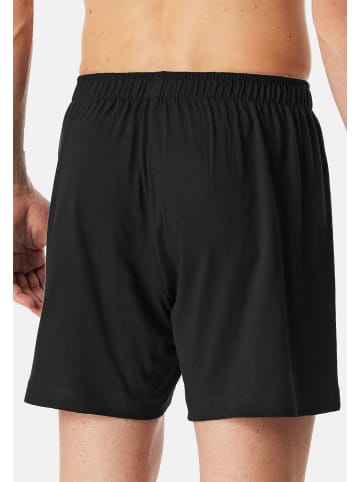 Schiesser Boxershorts Singel-Jersey in Schwarz