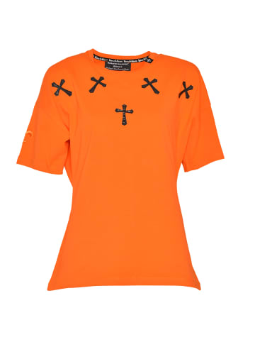 Roberto Geissini Cross-Wings T-Shirt Orange