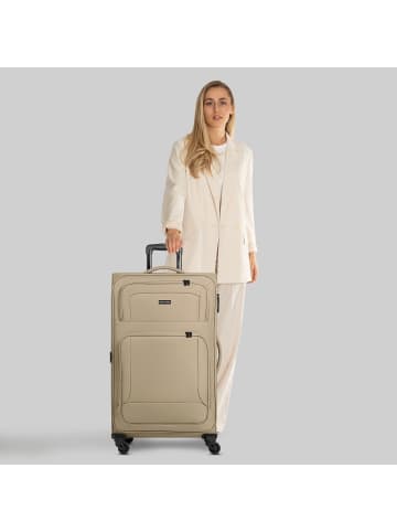 Smartbox Edition 04 4 Rollen Trolley 78 cm mit Dehnfalte in beige