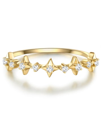 Glanzstücke München Ring Sterling Silber Zirkonia in gelbgold