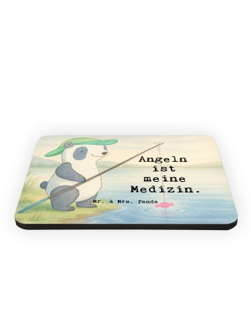 Mr. & Mrs. Panda Magnet Panda Angeln Design mit Spruch in Weiß
