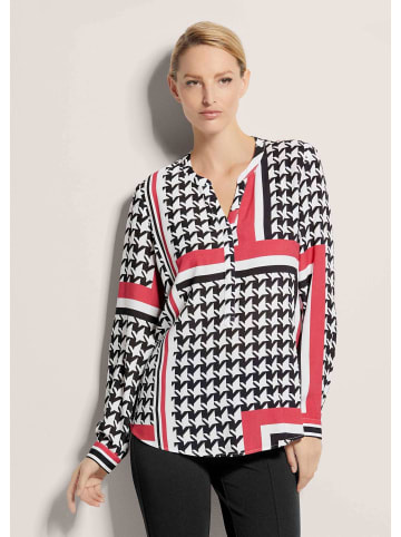 MADELEINE Tunika-Bluse in schwarz / weiß / rot