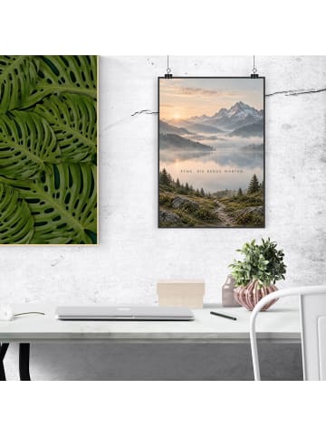 Mr. & Mrs. Panda Kunstdruck Landschaft minimalistisch Design mit... in Weiß