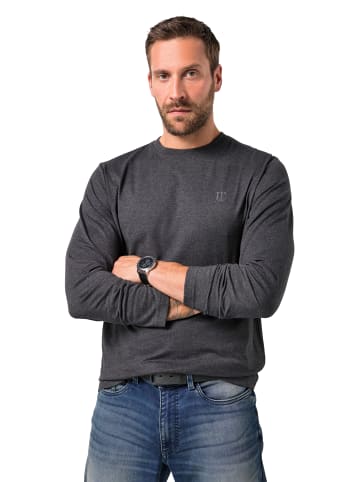 JP1880 Kurzarm T-Shirt in anthrazit melange