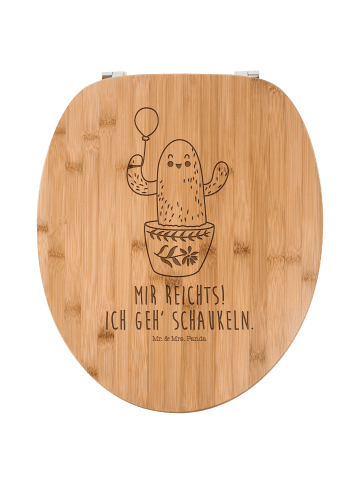 Mr. & Mrs. Panda WC-Brille Kaktus Luftballon mit Spruch in Transparent
