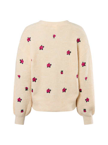 Y.A.S Strickjacke YASFleur in sand fuchsia - 0002