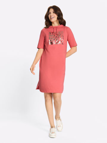 Sieh an! Jersey-Kleid in koralle