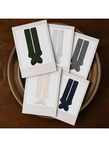 Occulto Lange Trachtensocken Bergdistel in Blau