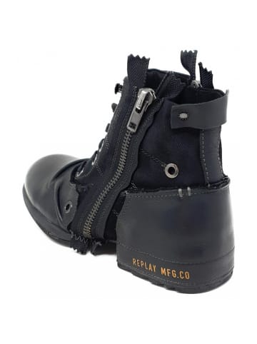 Replay Schnürstiefel Grip in Schwarz