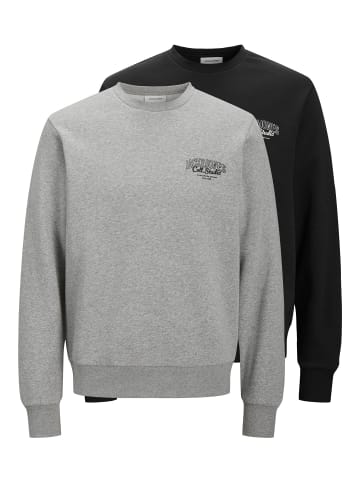 Jack & Jones 2er-Pack Sweatshirt in Light Grey Melange