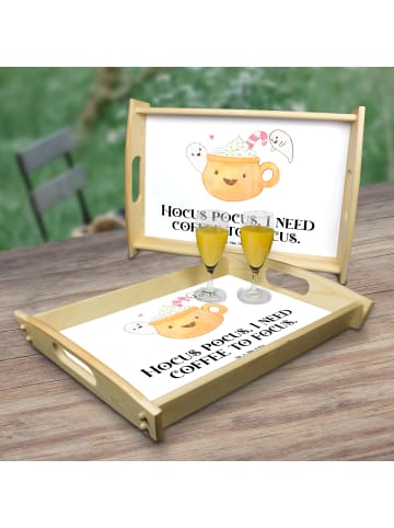 Mr. & Mrs. Panda Sofatablett Kaffee Gespenst mit Spruch in Weiß