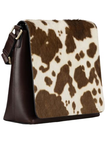 Jost Bodybag Furry Cow Shoulder Bag M in Brown