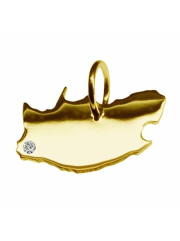 Schmuckador Anhänger Südafrika mit Brillant 585 Gelbgold in gold