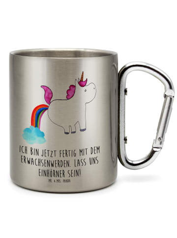 Mr. & Mrs. Panda Tasse Einhorn Pupsen mit Spruch in Silber