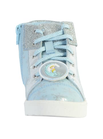 Clarks Hohe Leder-Sneaker „Junior City Ice“ Blau