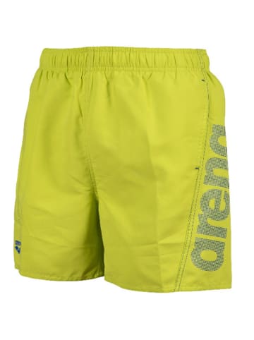 Arena Badeshorts Fundamentals Logo R in grün