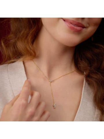 Noelani Halskette Silber 925, rhodiniert in Gold
