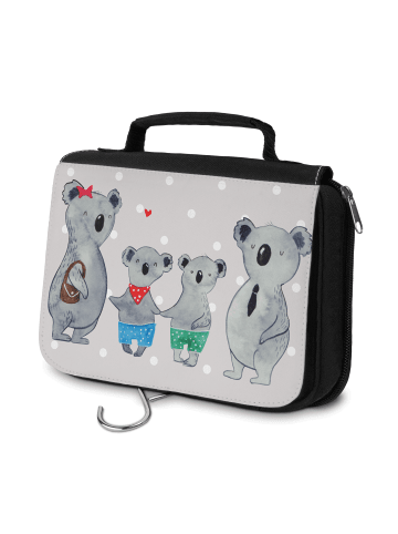 Mr. & Mrs. Panda Kulturtasche Koala Familie zwei ohne Spruch in Grau Pastell