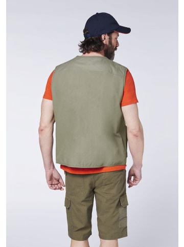 Gardena Weste im Workwear-Look in Grün