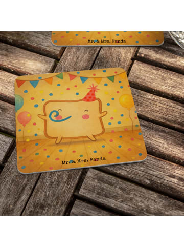 Mr. & Mrs. Panda Tischuntersetzer Toast Party Design ohne Spruch in Weiß