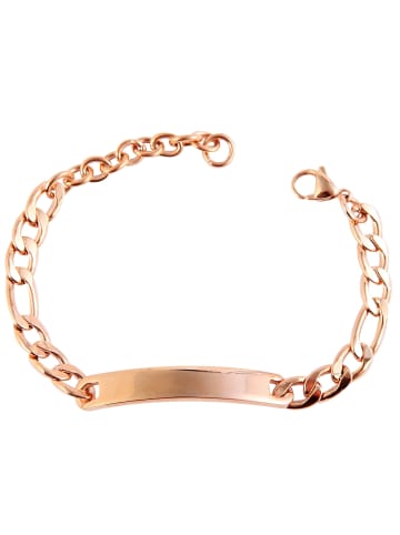 Adeliás Unisex Armband – Panzerarmband aus Edelstahl 16 cm in gold