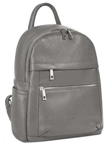 Samantha Look Rucksack echt Leder in grau