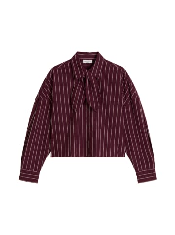 Marc O'Polo DENIM Gestreifte Schluppen-Bluse regular in Dark Red