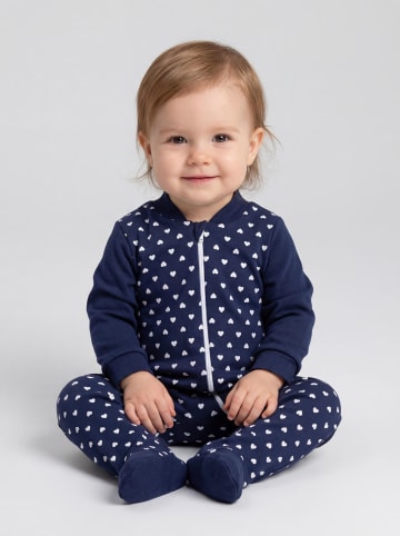 TupTam Baby Unisex Schlafstrampler mit Fuß 3er Pack in blau Modell 1