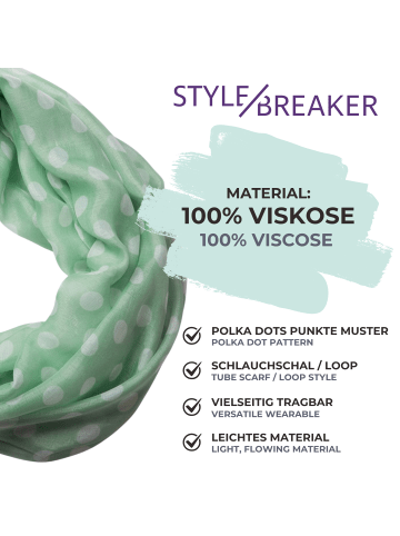 styleBREAKER Loop Schal in Hellgrün