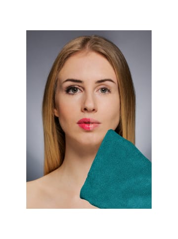 Erwin Müller Frottier Abschminkhandschuh 3er-Pack in petrol