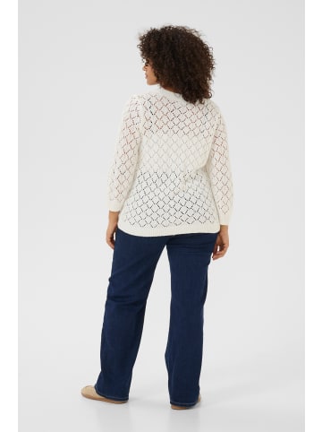 KAFFE curve Strickpullover KCmika in Chalk