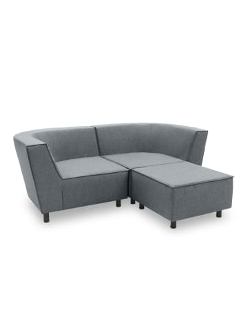 58 aufm Kessel GARTENLOUNGE Set 2 Brandie 206x77x176 mit Outdoorbezug in dunkelgrau