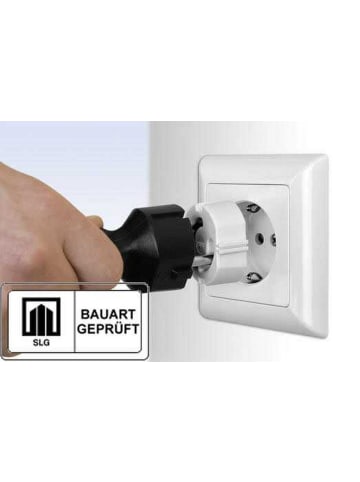 Reer [5er Pack] Steckdosenkappe Weiß in Weiß ab 0 Monate