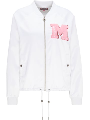 myMo Damen Satinblouson in Weiss