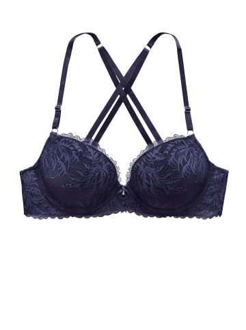 LASCANA Push-up-BH in dunkelblau