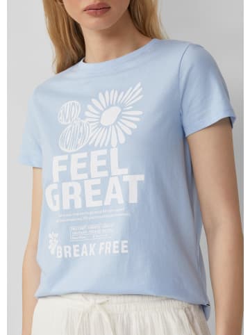 QS T-Shirt kurzarm in Blau