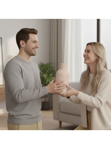 relaxdays 3-tlg. Vasen Set in Beige