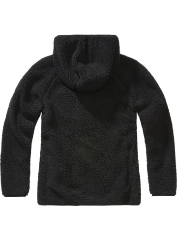 Brandit Fleecejacke/Fleecepullover "Women Teddyfleece Jacket Hooded" in Schwarz